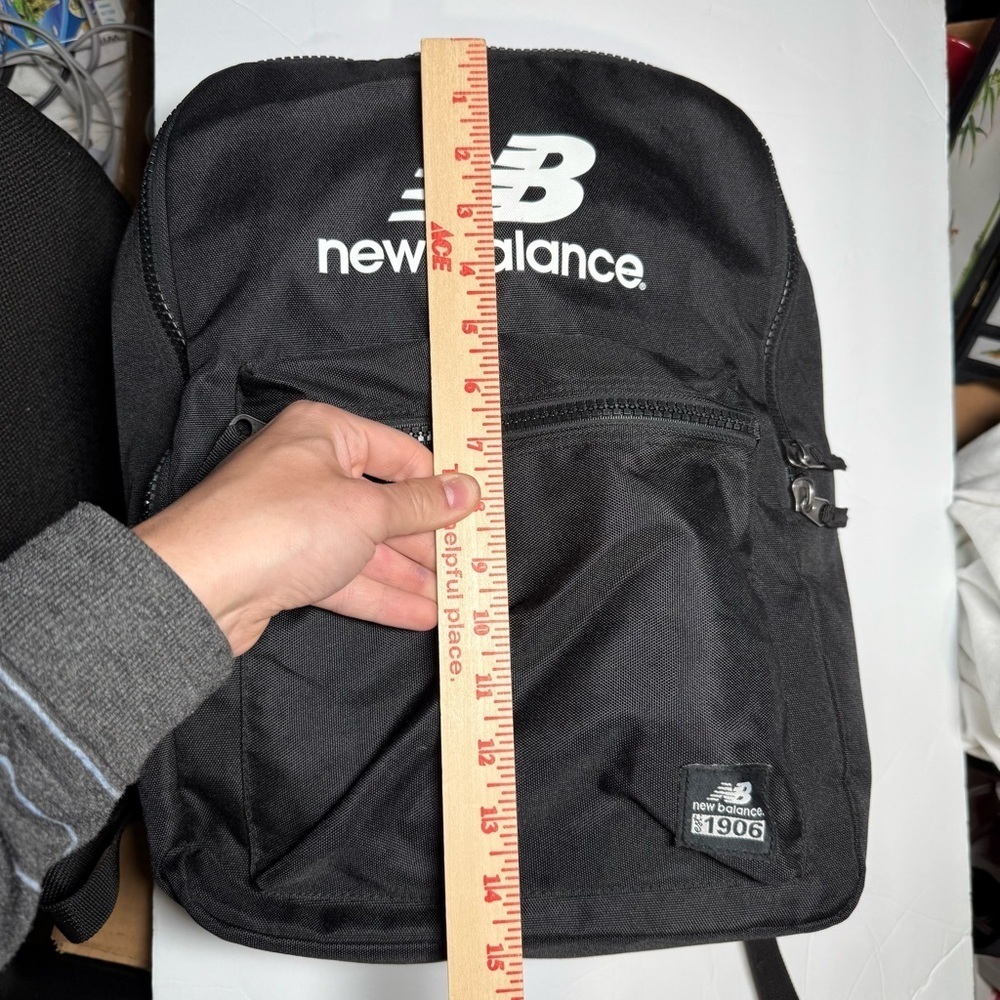 New Balance Booker Backpack Black and White - Picture 9 of 14